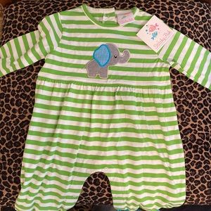 Stitchy Fish NWT Elephant Romper